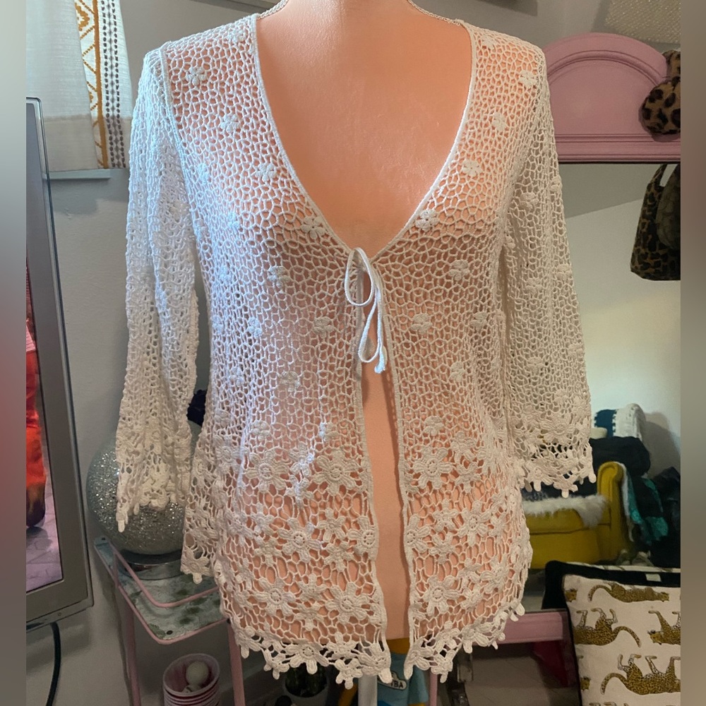 crochet tie top